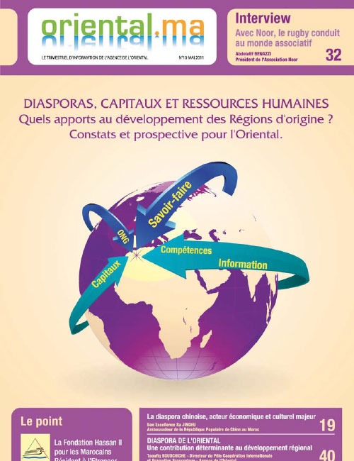 Oriental.ma n°10 : Diasporas, Capitaux, et Ressources Humaines, Quels apports au développement des Régions d’origine -VF