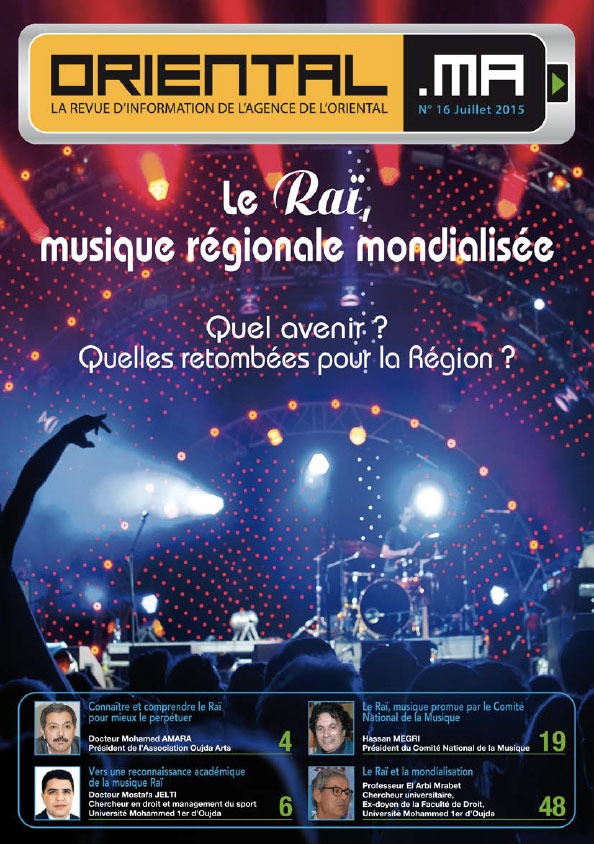 ORIENTAL.MA N°16 VF  : LE RAI,MUSIQUE REGIONALE  MONDIALISEE