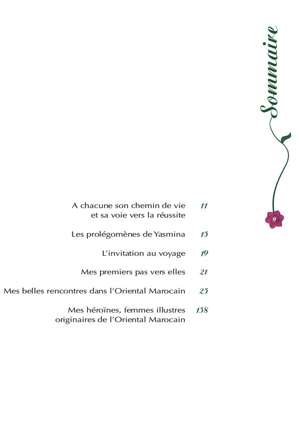 Sommaire de Femmes de l’Oriental Marocain
