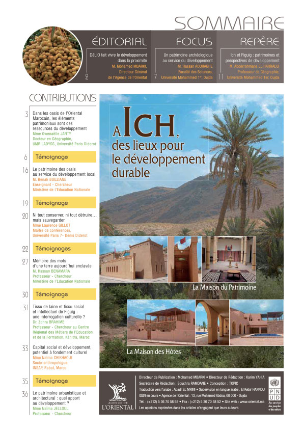 Sommaire de Développement des Territoires N°1