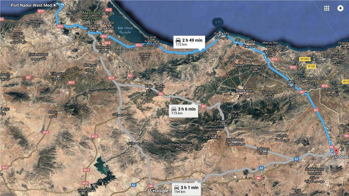 Voie express Oujda-Nador