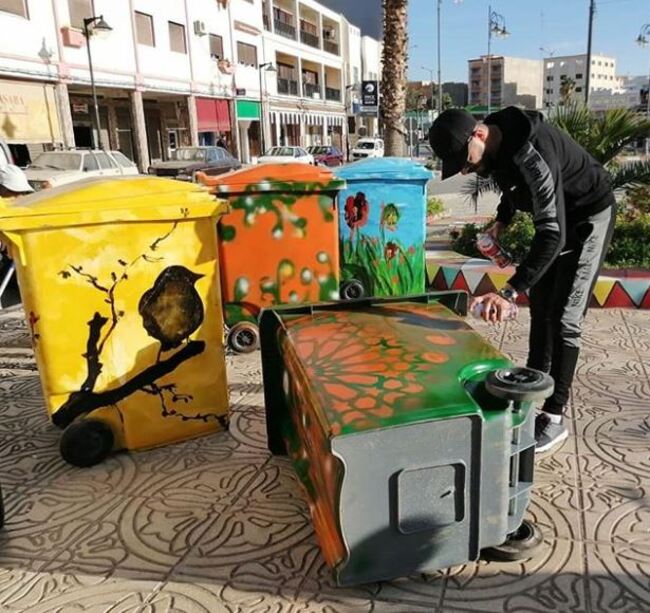 Taourirt transformé en tableau artistique géant par Abdelkader Belbachir
