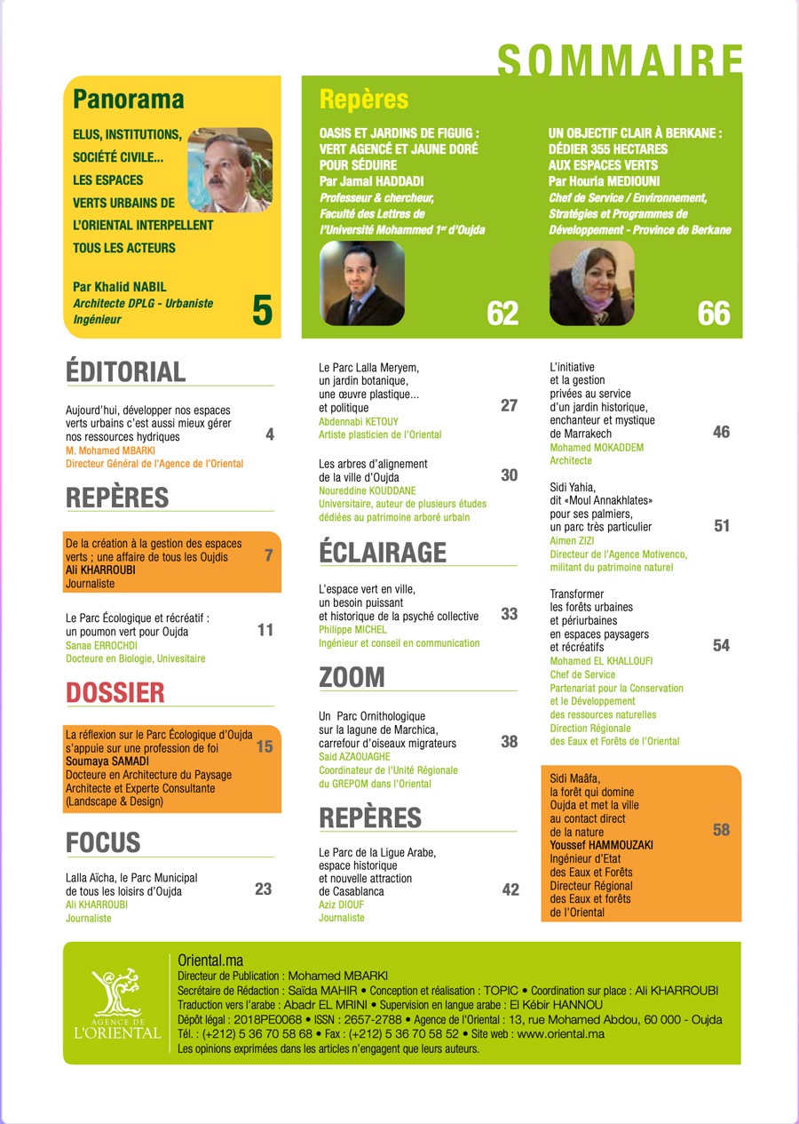 Sommaire de ORIENTAL.MA N°24 : La Gestion Optimisée Des Ressources VF