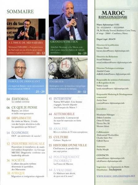 A l’ISSUE DE MD SAHARA