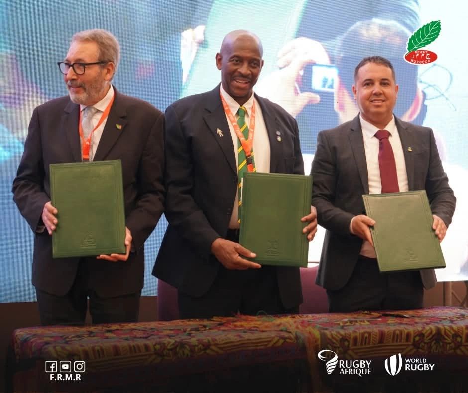 Lettre sympathique de remerciements du Président de Rugby Africa à Monsieur Mohamed Mbarki, Directeur Général de l’Agence de l’Oriental